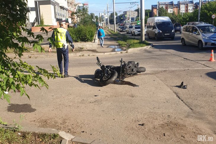 ДТП в Иркутске. Фото очевидцев