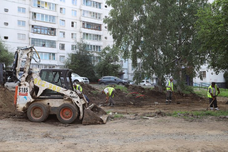 Благоустройство сквера. Фото пресс-службы администрации Иркутска