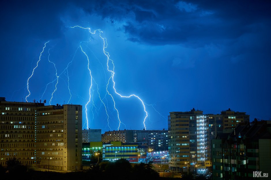 Гроза в Иркутске. Фото Маргариты Романовой, IRK.ru