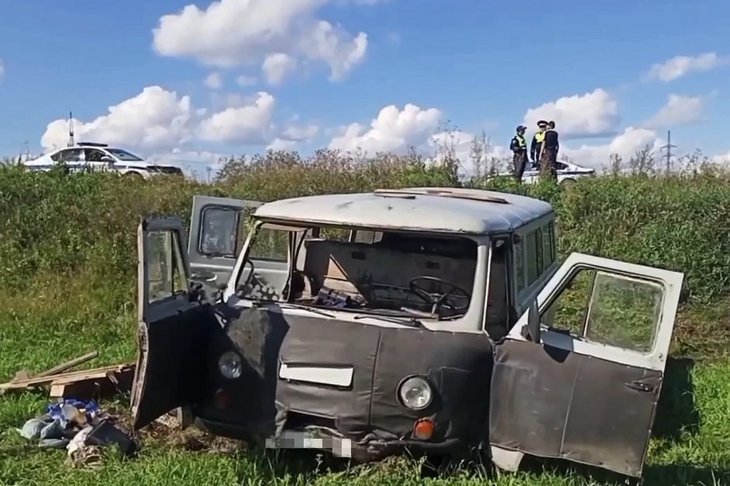 Авария в Черемховском районе. Скриншот видео Госавтоинспекции Иркутской области