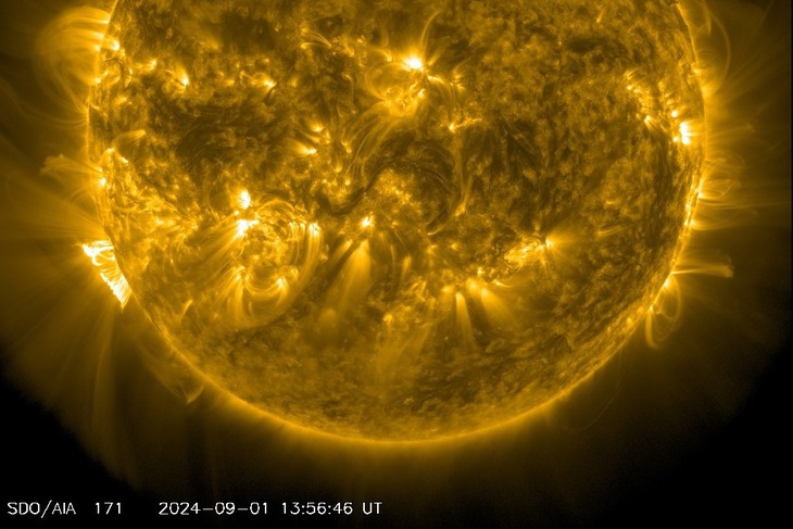 Фрагмент изображения космической обсерватории SDO