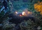 Взорвавшаяся бочка. Фото пресс-службы ГУ МЧС по региону