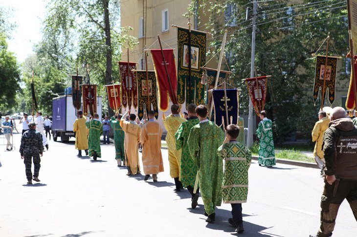 Крестный ход. Фото пресс-службы администрации Иркутска