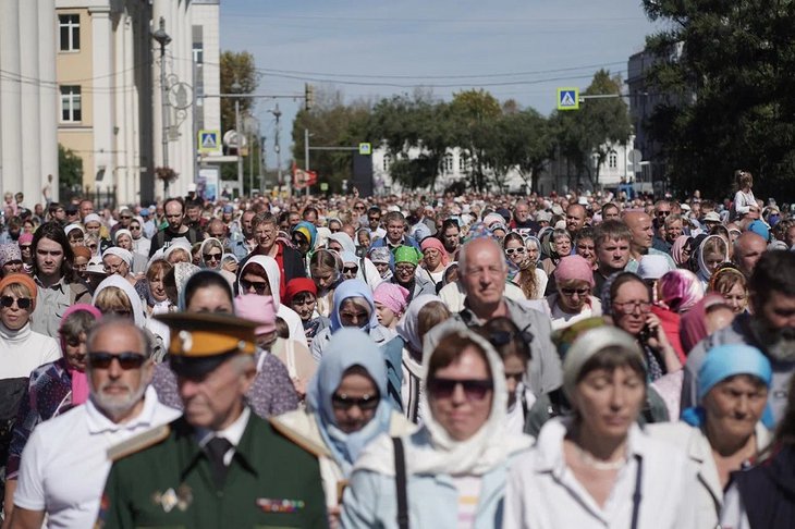 Крестный ход. Фото пресс-службы правительства Иркутской области