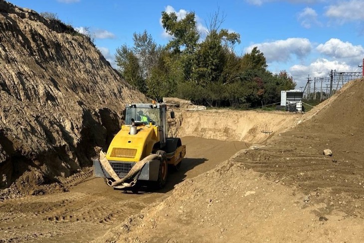 Ремонт путепровода на станции Батарейной. Фото пресс-службы администрации Иркутска