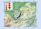 Карта землетрясений. Фото с сайта Байкальского филиала Единой геофизической службы РАН