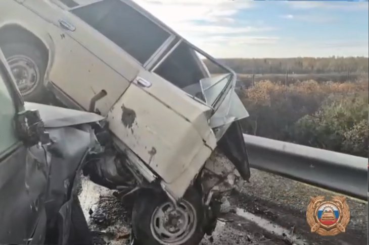 Авария в Куйтунском районе. Скриншот видео пресс-службы Госавтоинспекции Иркутской области