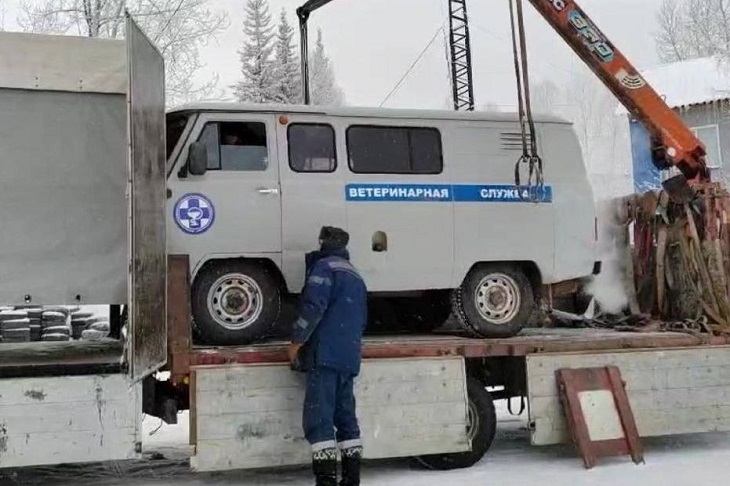 Отправка автомобиля. Фото с сайта правительства Иркутской области