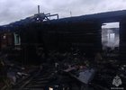 Сгоревший дом. Фото пресс-службы правительства Иркутской области