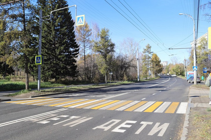 Отремонтированная дорога. Фото пресс-службы администрации Иркутска