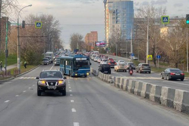 Авария на Лермонтова. Фото Госавтоинспекции Иркутска