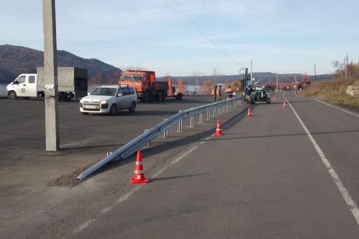 Создание парковок в Листвянке. Фото пресс-службы правительства Иркутской области