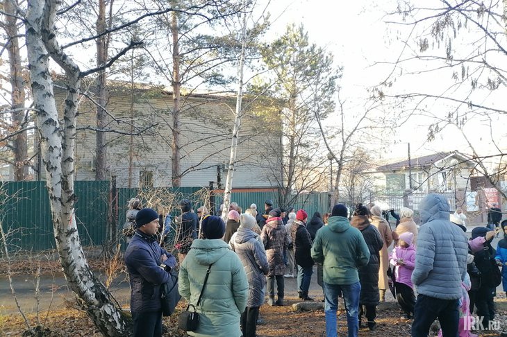 Митинг против строительства в роще иркутского Академгородка. Фото Ольги Фонарёвой, IRK.ru