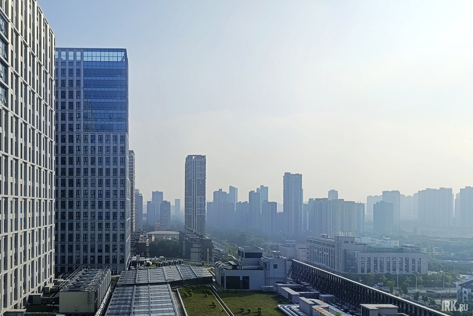 Вид из окна отеля в Ханчжоу