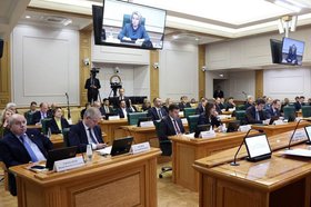 Заседание СФ. Фото из телеграм-канала Заксобрания Иркутской области
