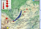Карта землетрясений. Фото с сайта Байкальского филиала Единой геофизической службы РАН