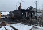 Горевший дом. Фото пресс-службы ГУ МЧС России по Иркутской области