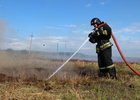 Пожарный. Фото пресс-службы ГУ МЧС России по Иркутской области