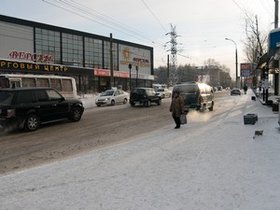 В районе остановки «Южная». Фото Владимира Смирнова