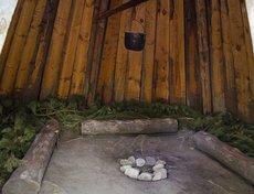 В эвенкийском чуме.
