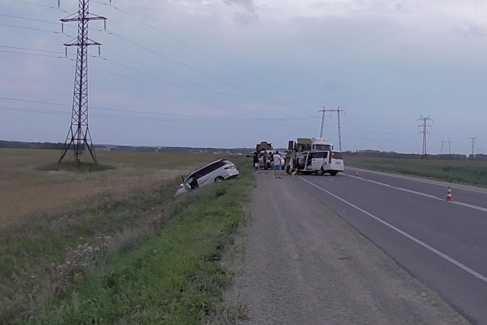 На месте ДТП. Фото пресс-службы УГИБДД ГУ МВД России по Иркутской области