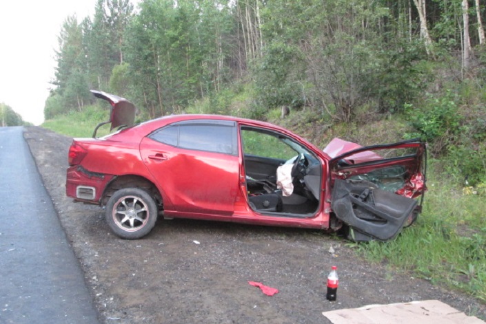 На месте ДТП. Фото пресс-службы УГИБДД ГУ МВД России по Иркутской области