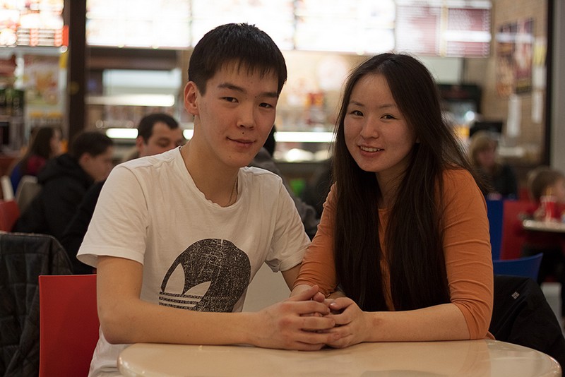 Катя и Андрей. Полтора года вместе, недавно приехали в Иркутск из Якутии