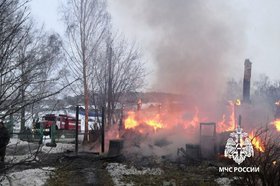 Пожар в Нукутском районе. Фото пресс-службы ГУ МЧС России по Иркутской области