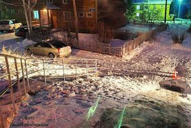 Место ДТП. Фото Госавтоинспекции региона