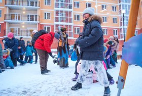 Новогодние праздники во дворах Иркутска