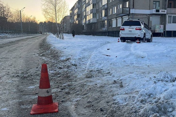 Место аварии в Ангарске. Фото Госавтоинспекции Иркутской области