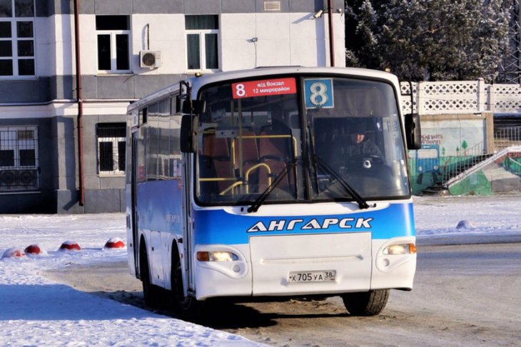 Автобус в Ангарске. Фото пресс-службы мэрии АГО