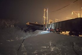 Сход вагонов в Бурятии. Фото пресс-службы Восточно-Сибирской транспортной прокуратуры