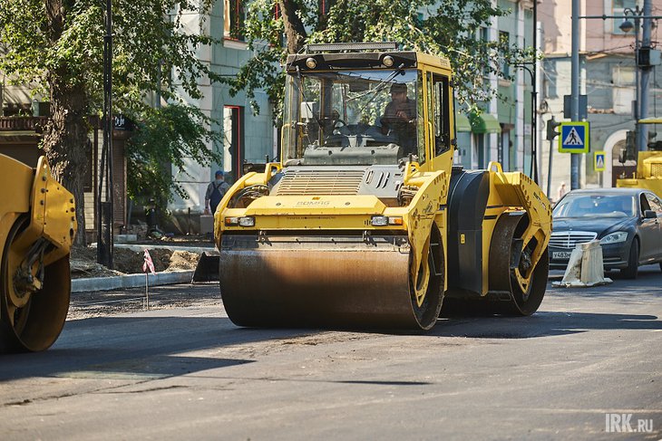 Ремонт дорог в Иркутске. Фото Маргариты Романовой из архива IRK.ru