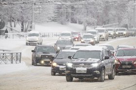 Автомобили на дороге. Фото Маргариты Романовой, IRK.ru