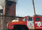Пожар на заводе в Шелехове. Скриншот видео пресс-службы ГУ МЧС России по Иркутской области
