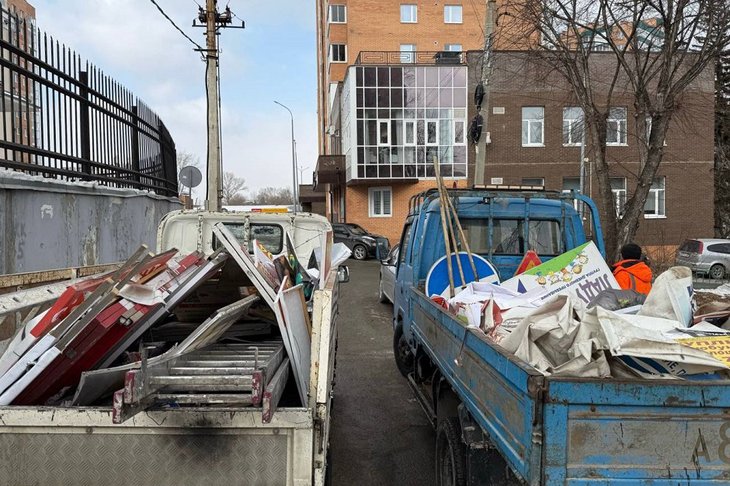 Уборка в Иркутске. Фото пресс-службы администрации города