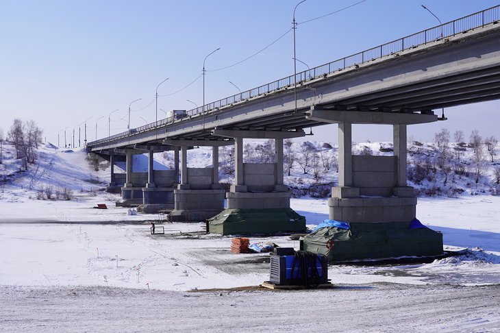 Мост через реку Белая. Фото ФКУ Упрдор «Прибайкалье»