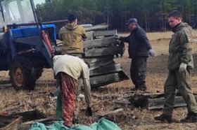 Ликвидация свалки. Фото пресс-службы ФГБУ «Заповедное Прибайкалье»