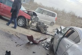 ДТП на Иркутном мосту. Фото очевидца