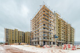 Строительство нового микрорайона в Усть-Куте. Фото предоставлено пресс-службой ИНК