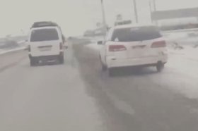 Погоня в Хомутово. Скриншот видео пресс-службы ГУ МВД России по Иркутской области