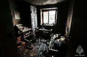 Пожар в Тайшете. Фото ГУ МЧС России по Иркутской области