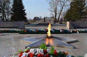 Мемориальный комплекс «Вечный огонь» в Иркутске. Фото IRK.ru