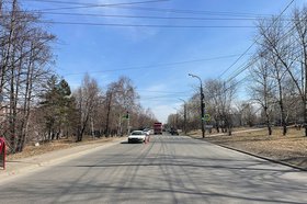 Место ДТП. Фото пресс-службы Госавтоинспекции Иркутска