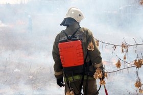 Отжиги травы. Фото пресс-службы ГУ МЧС России по Иркутской области