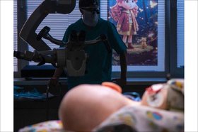 Годовалая пациентка Иркутской областной детской клинической больницы. Фото из телеграм-канала Юрия Козлова