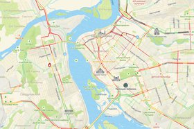 Пробки в Иркутске 30 апреля. Скриншот с сайта www.2gis.ru*