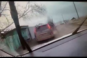 Задержание пьяной автомобилистки. Скриншот видео Госавтоинспекции региона