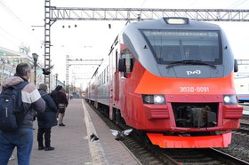 Электричка. Фото пресс-службы правительства Иркутской области